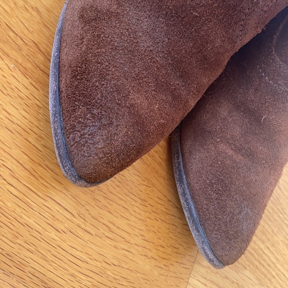 FRYE Reed Brown Suede Booties - Picture 7 of 9